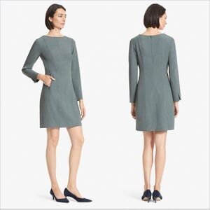 MM Lafleur Novara Dress Size 10 WonderTex Travel Stretch Pockets A-line Spruce